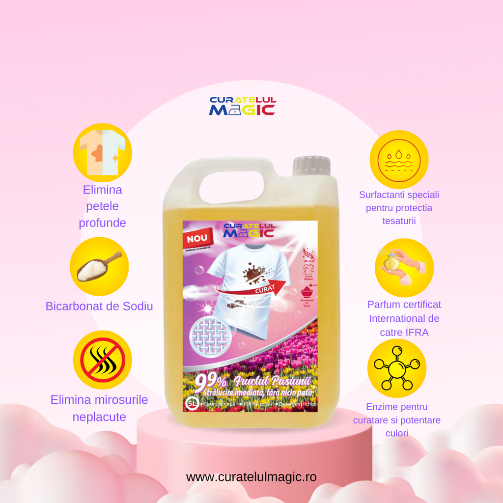Detergent de Rufe 5L Fructul Pasiunii