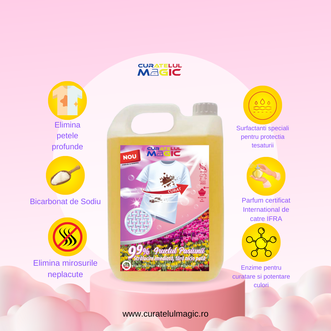 Detergent de Rufe 5L Fructul Pasiunii